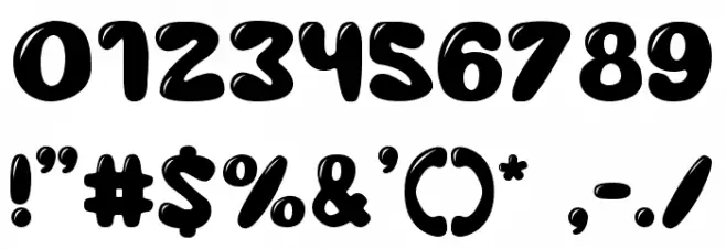 Rubber-Duck Font OTHER CHARS