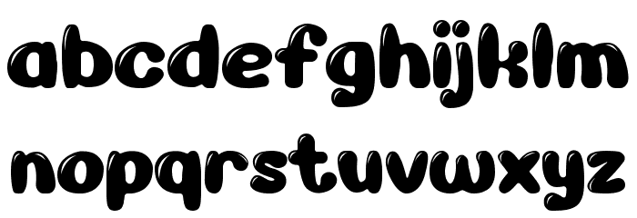 Rubber-Duck Font LOWERCASE