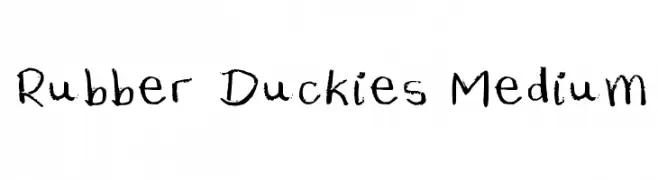 Rubber Duckies Medium  Frei Schriftart Herunterladen