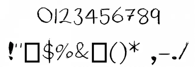 Rubber Duckies Medium Font OTHER CHARS