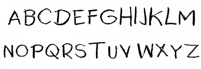 Rubber Duckies Medium フォント 大文字