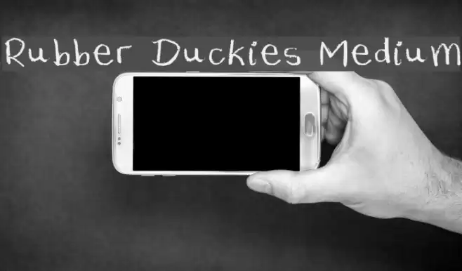 Rubber Duckies Medium Font examples