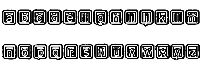 Rubber Hell Font LOWERCASE