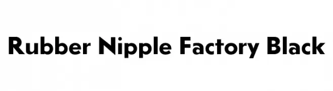 Rubber Nipple Factory Black  Fuentes Gratis Descargar