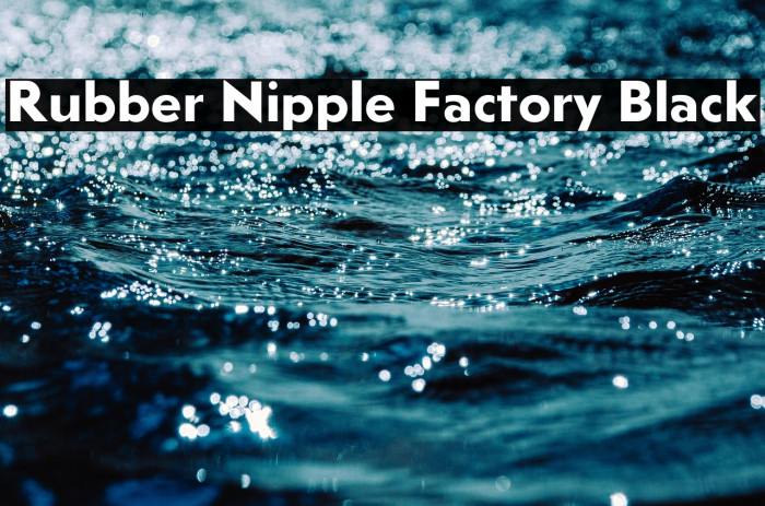 Rubber Nipple Factory Black Example 1