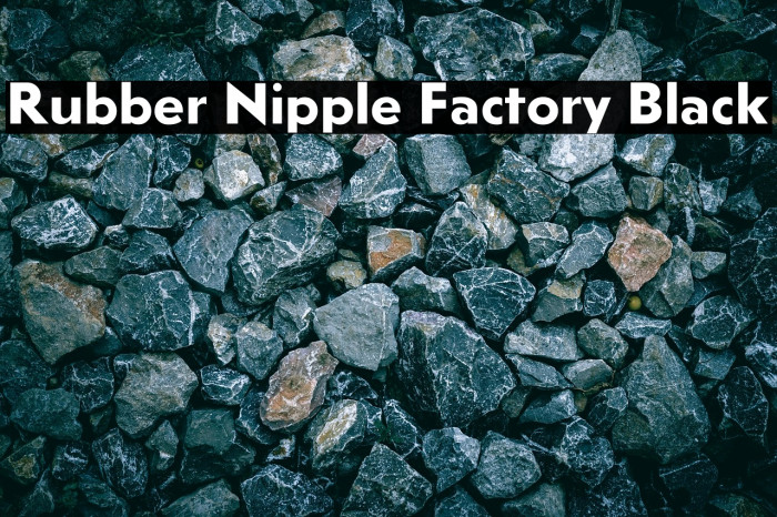 Rubber Nipple Factory Black Example 2