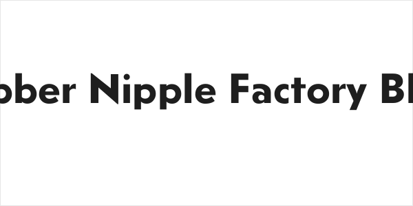 Rubber Nipple Factory Black Logo