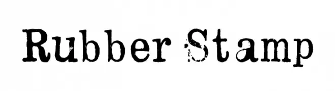 Rubber Stamp  Frei Schriftart Herunterladen