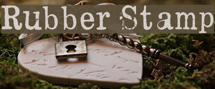 Rubber Stamp Font examples
