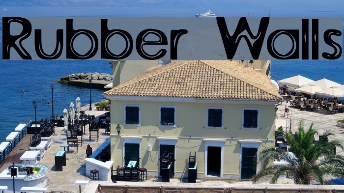 Rubber Walls Font examples