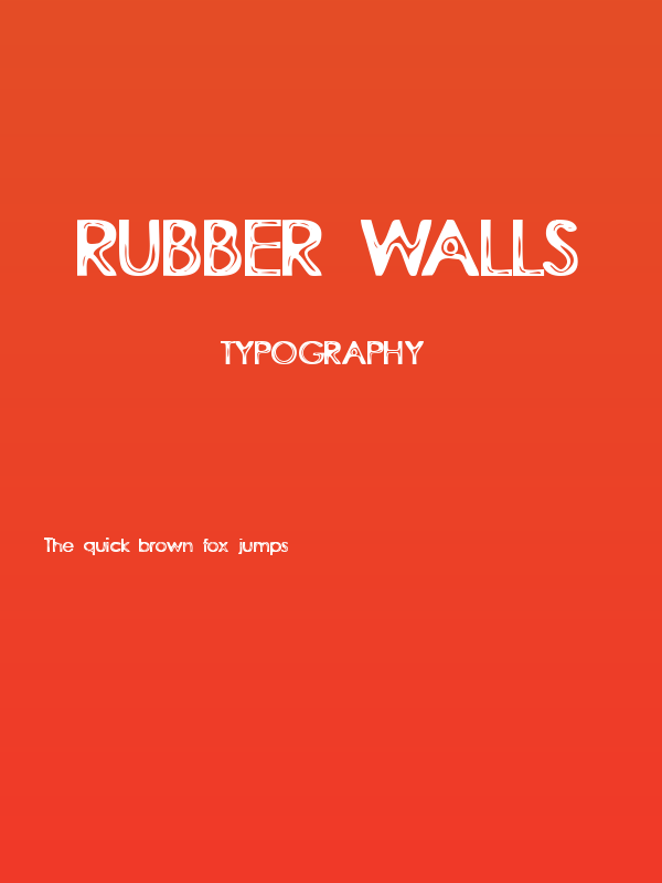 Rubber Walls Poster