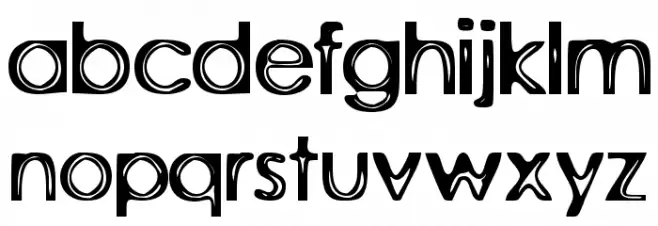 Rubber Walls फ़ॉन्ट लोअरकेस