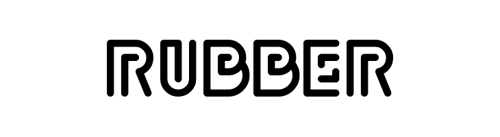 Rubber Шрифта