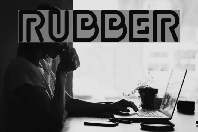 Rubber Font examples