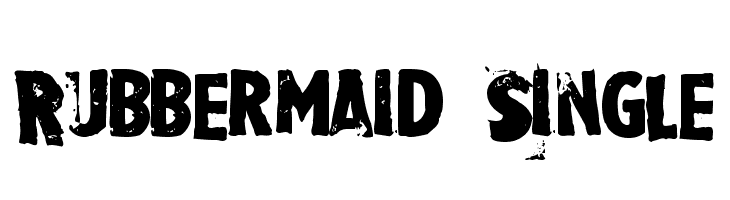 Rubbermaid Single  font caratteri gratis