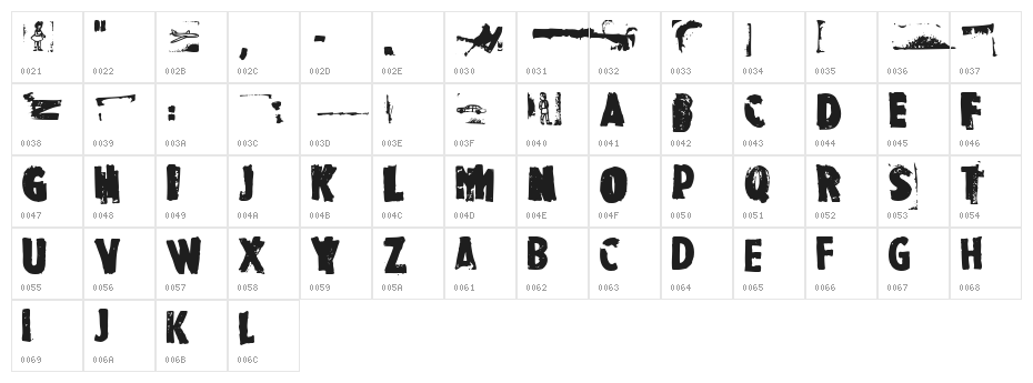Rubbermaid Single Character Map