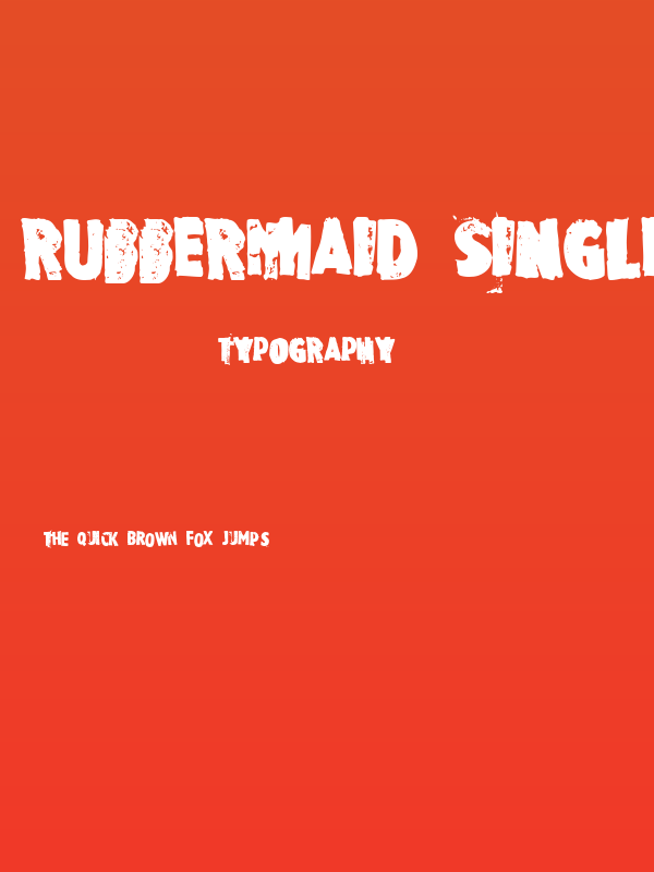 Rubbermaid Single Poster