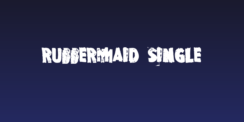 Rubbermaid Single Social Header
