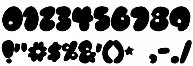 Rubberneck Font OTHER CHARS