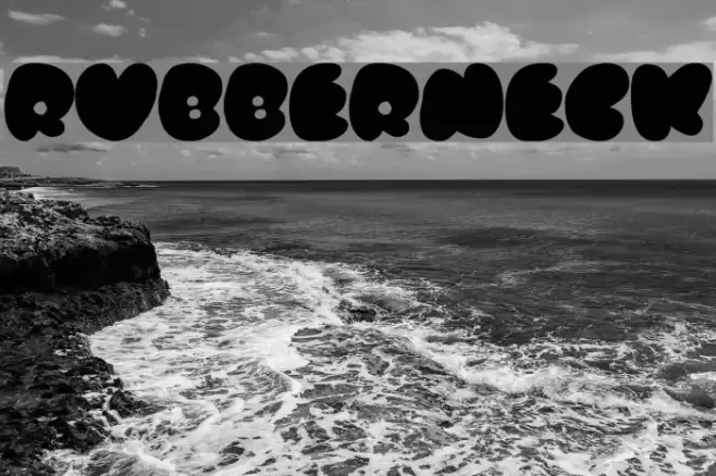 Rubberneck Schriftart examples