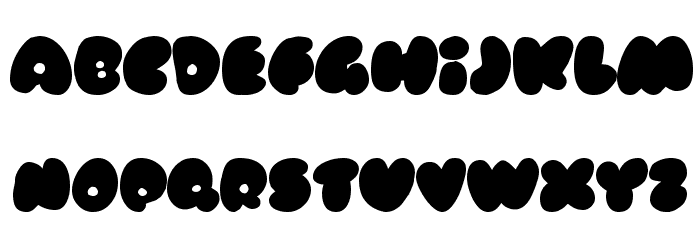 Rubberneck Font LOWERCASE