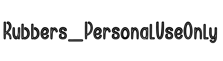 Rubbers_PersonalUseOnly  Скачать бесплатные шрифты