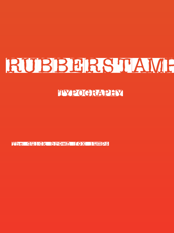 Rubberstamp Poster