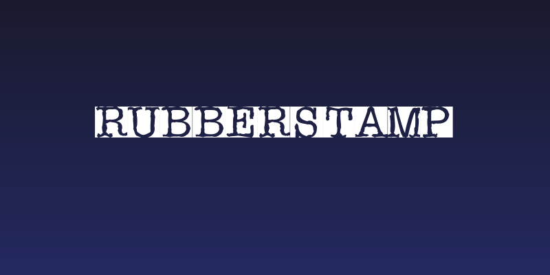 Rubberstamp Social Header