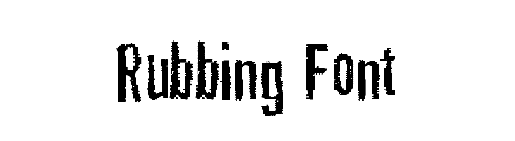 Rubbing Font  Frei Schriftart Herunterladen