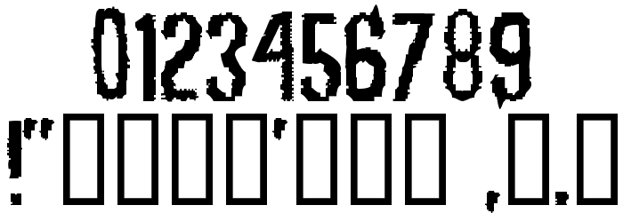 Rubbing Font Font OTHER CHARS