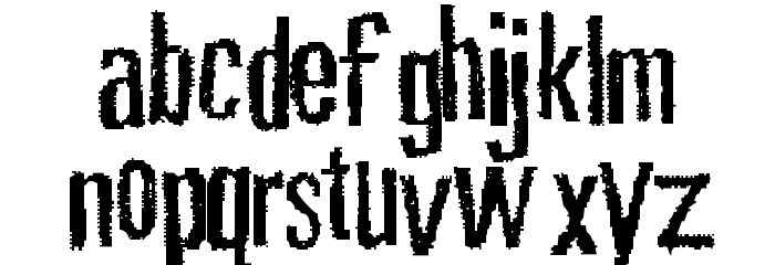 Rubbing Font Font LOWERCASE