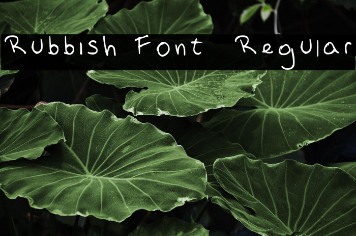 Rubbish Font 2 Regular Example 2