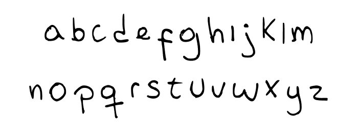 Rubbish Font 2 Regular Caratteri MINUSCOLO