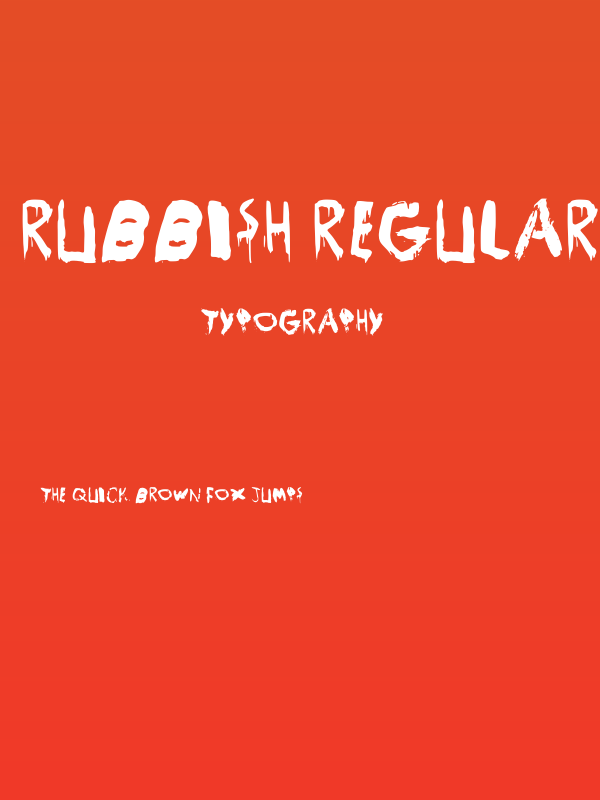 Rubbish Regular Poster