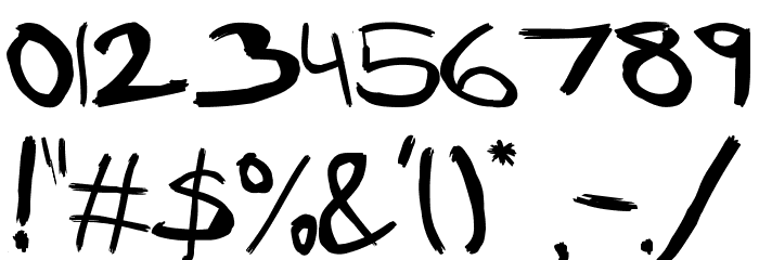 Rubbish Font OTHER CHARS