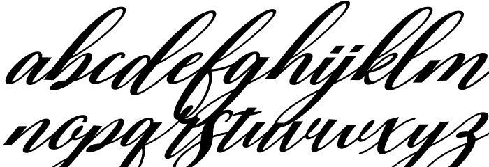Rubeckia Italic Font LOWERCASE