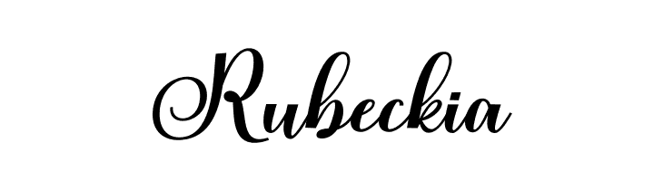 Rubeckia  नि: शुल्क फ़ॉन्ट्स डाउनलोड