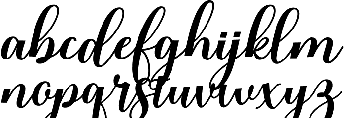 Rubeckia Font LOWERCASE