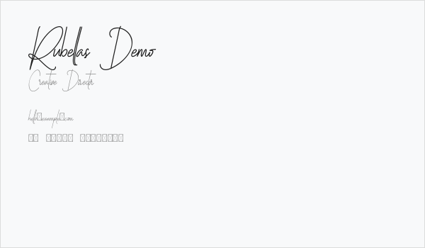 Rubellas Demo Business Card