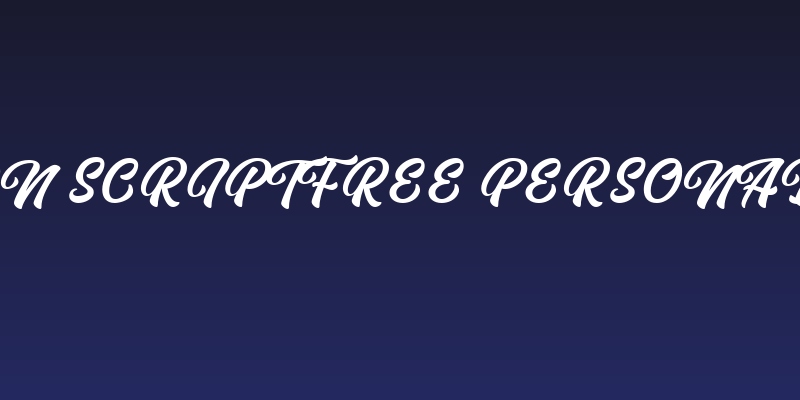 Rubellion Script FREE Personal Regular Social Header