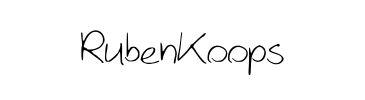 RubenKoops  フリーフォントのダウンロード