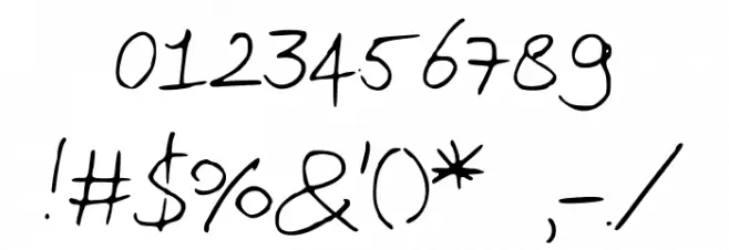 RubenKoops Font OTHER CHARS