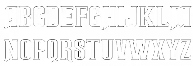 RubensOpen Шрифта ВЕРХНИЙ