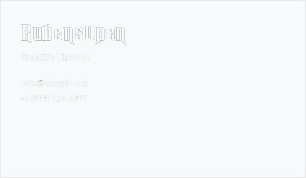 RubensOpen Business Card