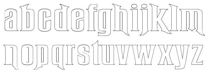 RubensOpen Font LOWERCASE
