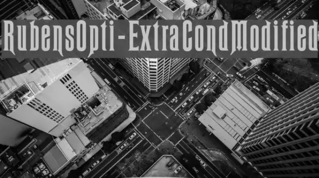 RubensOpti-ExtraCondModified Font examples