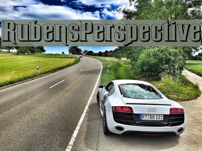 RubensPerspective Font examples