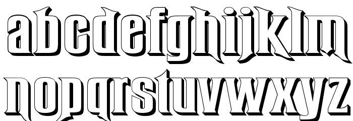 RubensPerspective Font LOWERCASE