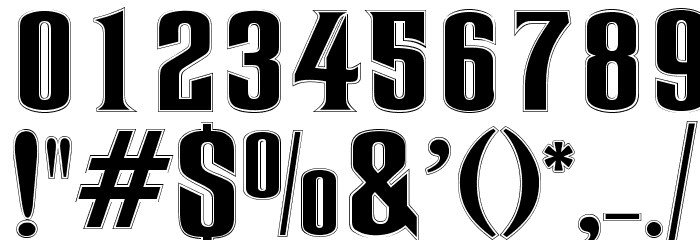 RubensRimmed Font OTHER CHARS