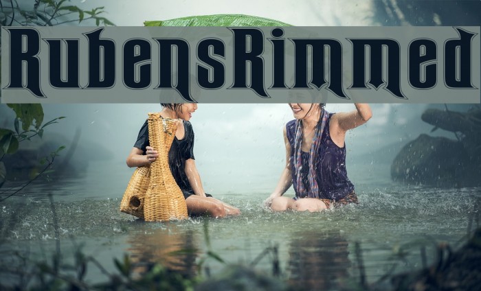 RubensRimmed Font examples